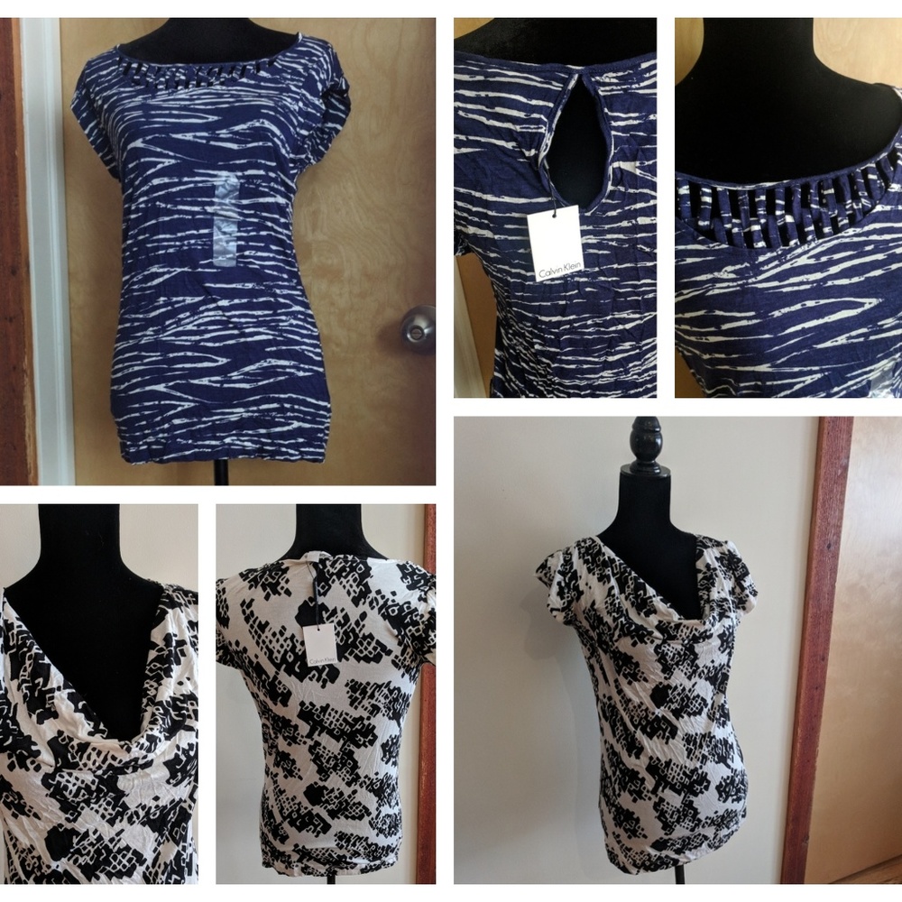 NWT TWO Calvin Klein Women's Shirts Bundle